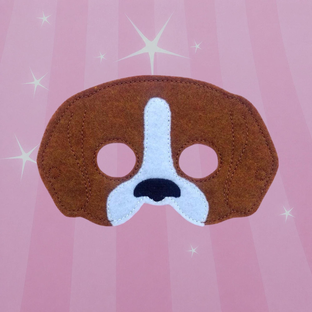 Beagle Felt Mask | Kids Dog Costume & Dress-Up Mask