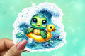Cute turtle vinyl sticker